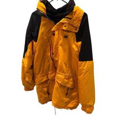 Men’s Large Yellow Black CB Sports Color Block Winter Snow Zip Ski Jacket