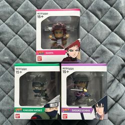 Naruto Chibi Masters Gaara, Kakashi, and Sasuke 