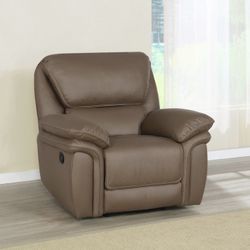 Brand New Mocha Brown Reclining Chair