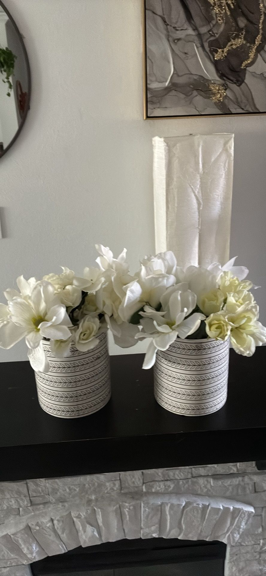 Vase With Foax Flowers