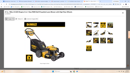 DeWalt lawnmower