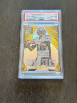 2014 tom brady gold /25 psa 10 gem mint