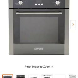 Single Electric Wall Oven with Convection in Stainless Steel