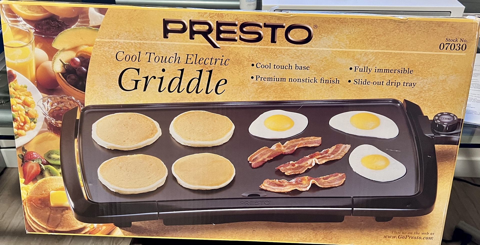 PRESTO Cool Touch Electric Griddle (#07030)
