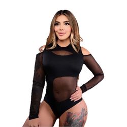 SEXY COLOMBIAN 🇨🇴 BODYSUIT IN VEIL AND SPANDEX FABRIC ONE SIZE