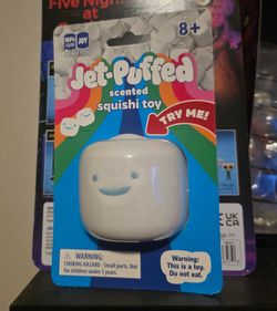 Jet puffed viral marshmallow squishi figit toy