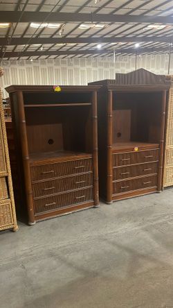 Wicker Tv Stand With Drawers