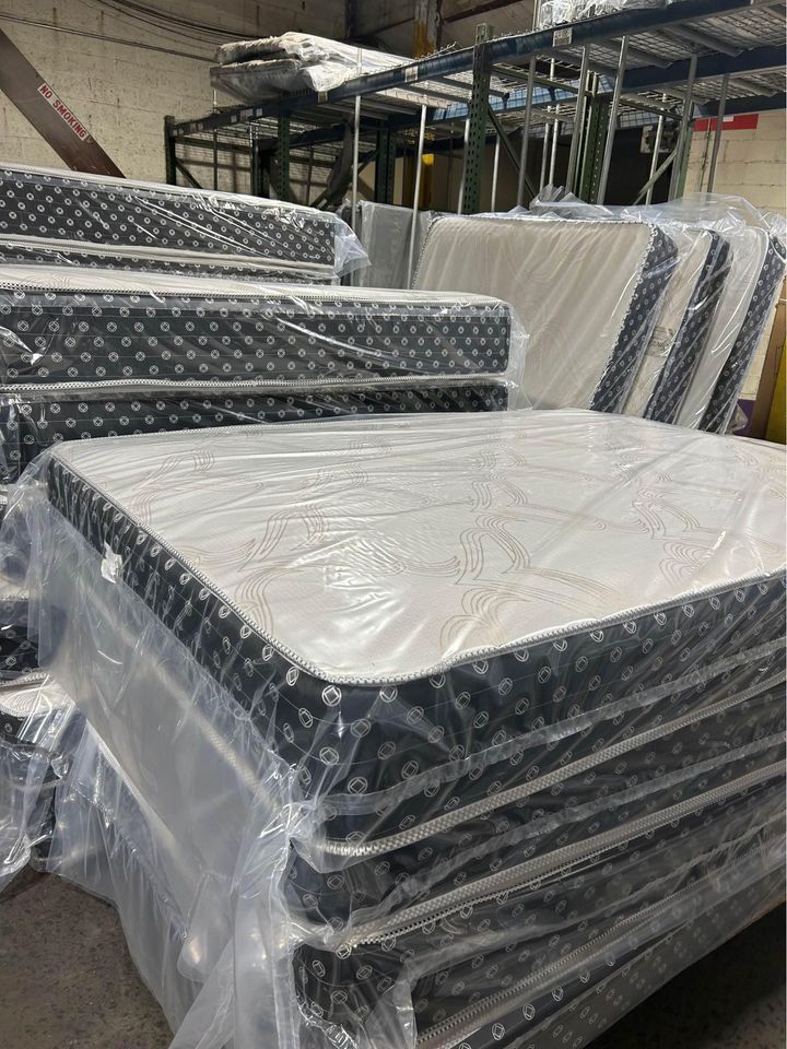 Free Delivery > New Queen Size Mattress And Boxspring - Pay At Home