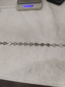 Stylized Dove Sterling Silver 17.5 inch Necklace