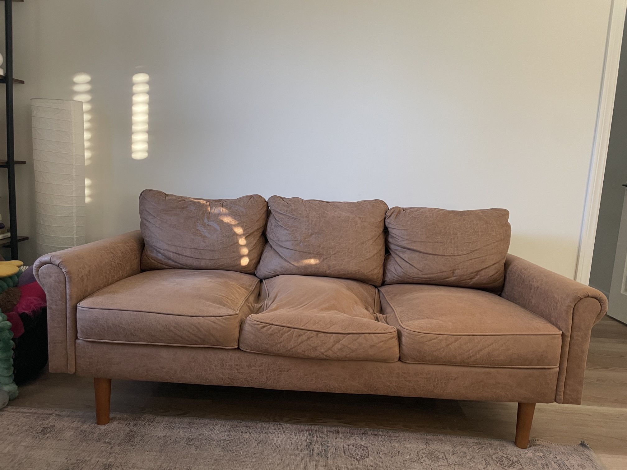 FREE Brown Mid-Century Modern Sofa!