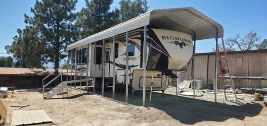 LARGE METAL RV CARPORT / AWNING