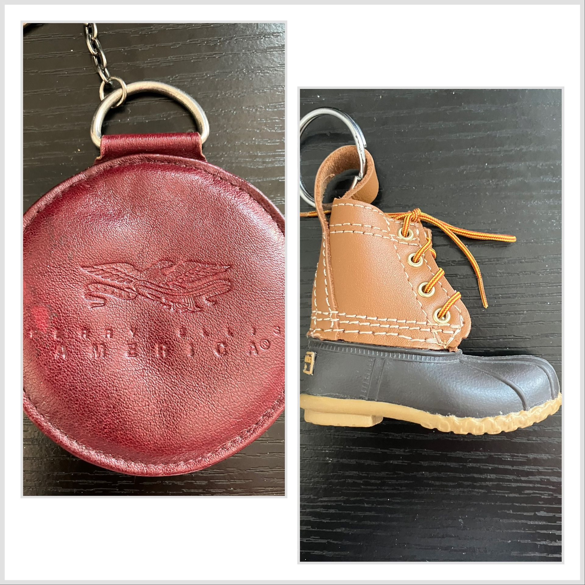2 Iconic Keychains:LLBean & Perry Ellis