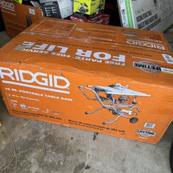 Ridgid Pro Jobsite Table Saw With Stand