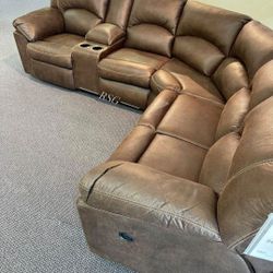Reclining Sectional Couch Set 🌟 Color Options ⭐$39 Down Payment with Financing ⭐ 90 Days same as cash