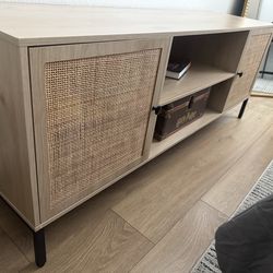 Rattan tv stand