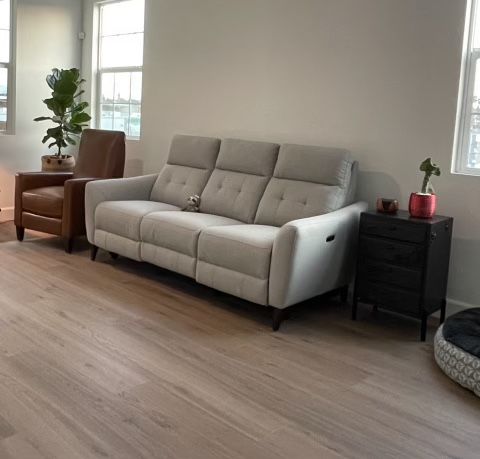 Reclining soft Gray Sofa