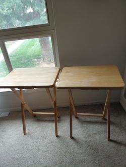 TV dinner tray tables (2) $15 each 2601 Welsh Rd is still available
