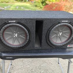 Kicker Comp R 10" Subwoofer In A Ported Box