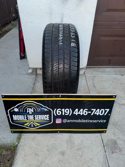 1 USED TIRE 235/55/18 YOKOHAMA AVID ASCEND GT $60 CASH PRICE MOUNTED & BALANCE