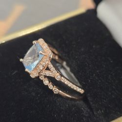 Diamond Ring Set Rose Gold 
