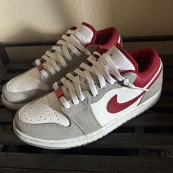 Nike Air Jordan 1 Low SE 'Light Smoke Grey Gym Red'