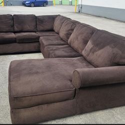 Large Brown Sectional Excellent Condition 
