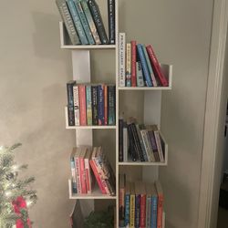 White bookshelf