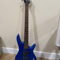 Ibanez GSRM20 Mikro Short-Scale 4-String Bass Guitar, Starlight Blue