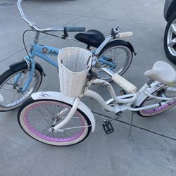 2 KIDS 20” BEACH CRUISER BIKES