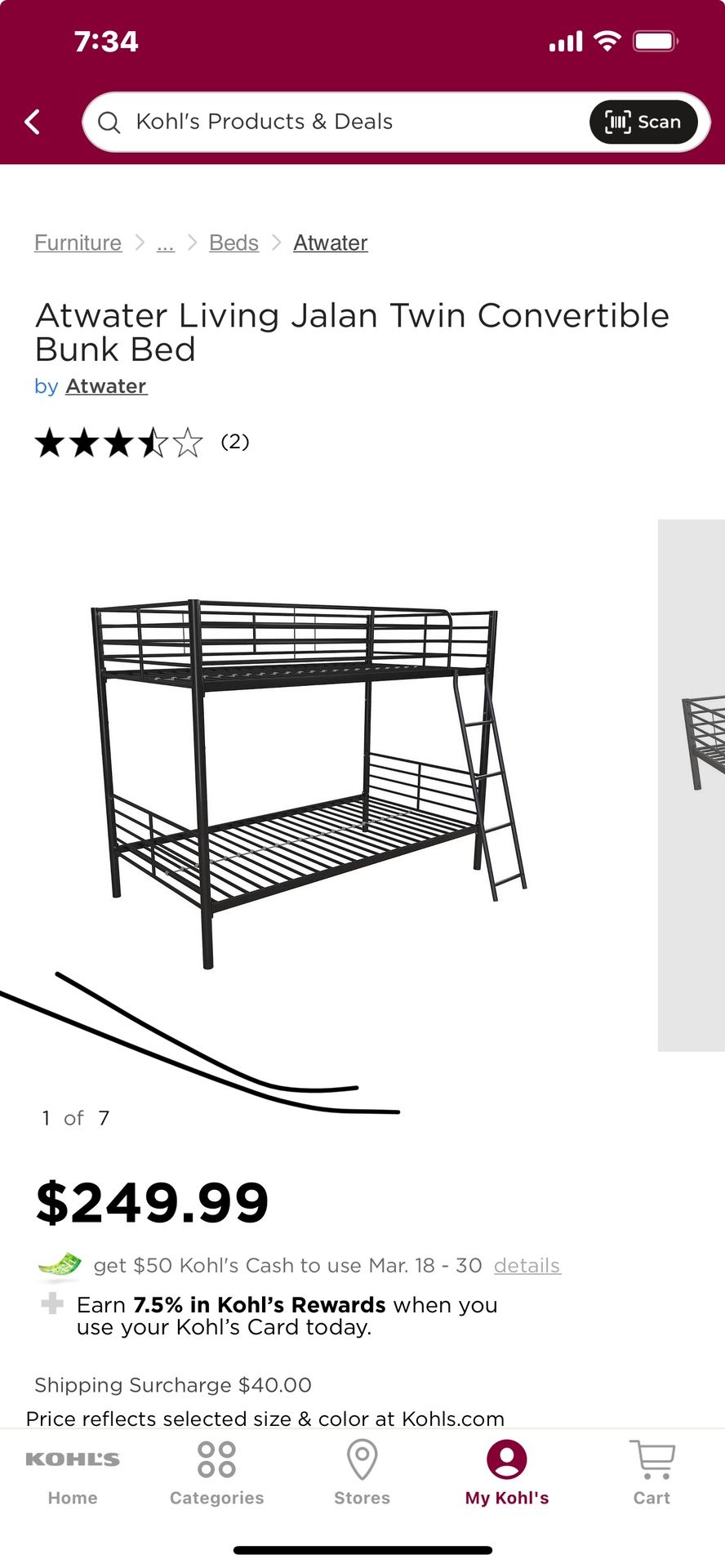 Twin Size Bunk Bed