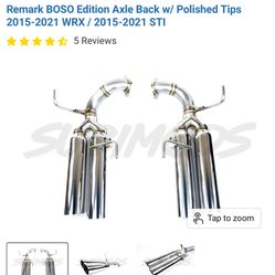 Remark BOSO Axle Back Mufflers 