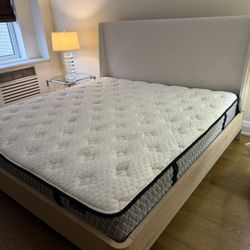 Arhaus King Size Bedframe (Price Negotiable) 