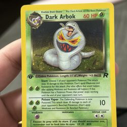 Dark Arbok 1st Edition Holo