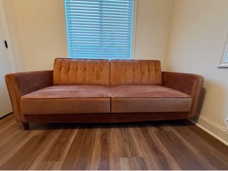 Velvet Tufted Transitional Futon