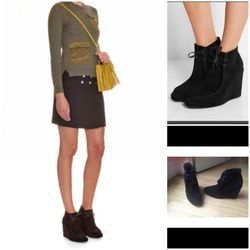 BALENCIAGA Balenciaga Black Suede Ankle Boots Size 37 1/2