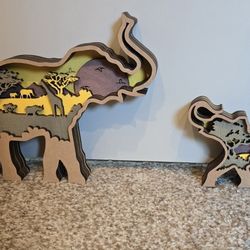 Elephant Family Shelf Sitter 