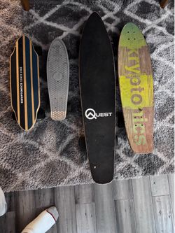 Skate board LOT Kryptonic  wooden long board Penny board