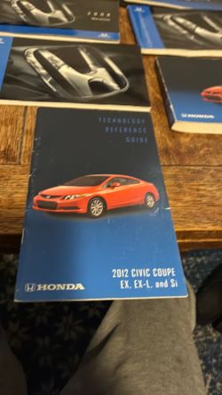 Honda civic 2012 owners manual with glove box book