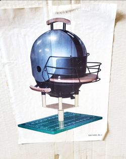 BRAND NEW Sports Grills Touchdown 14.5" Football Charcoal BBQ Grill