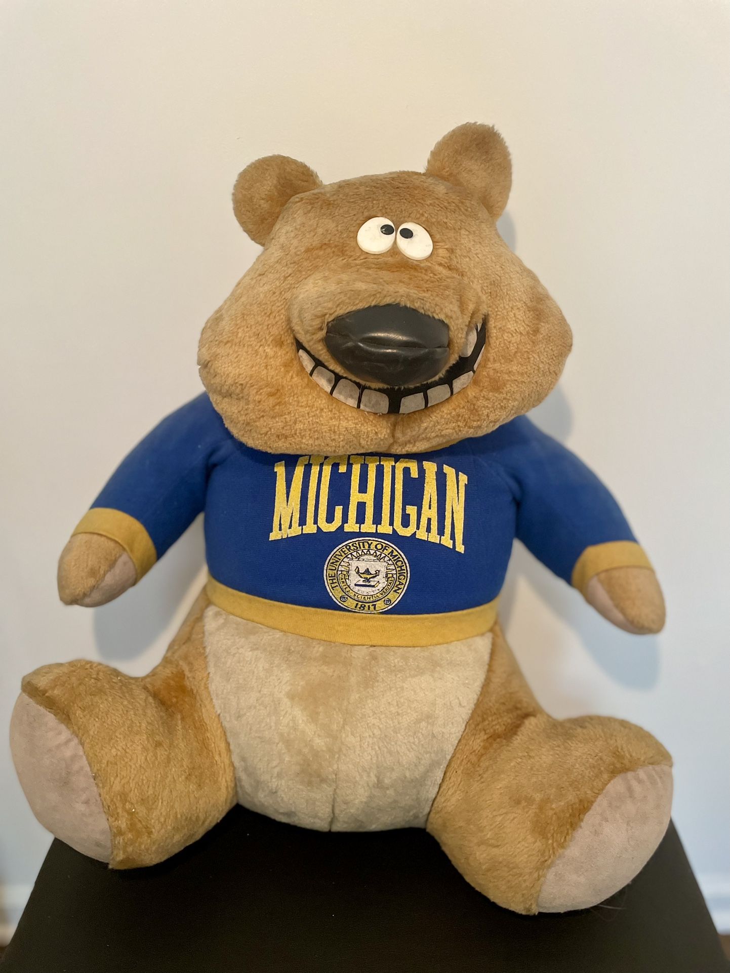 Vintage University Of Michigan Teddy Bear