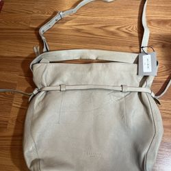 Liebskind Leather Tote Bag Hobo Gray