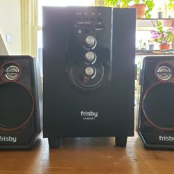 Frisby Bluetooth 2.1 channel media subwoofer speaker set

