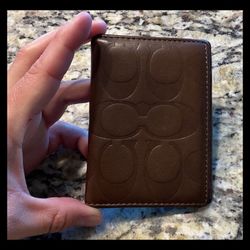 Brown Coach Wallet $25