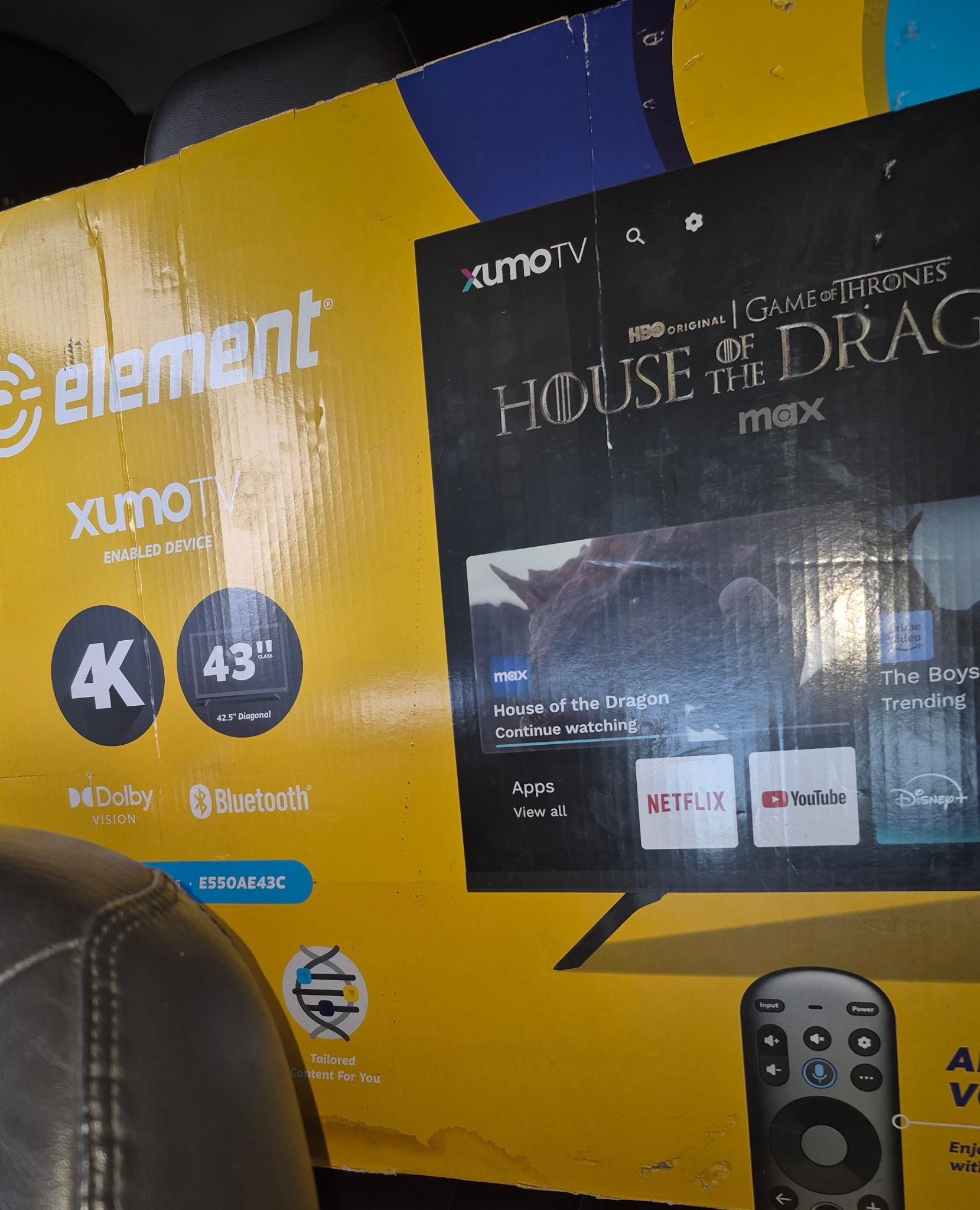 Element Xumo 4k 43 Inch TV