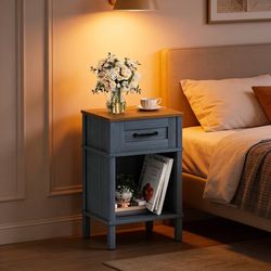 Wood Farmhouse Nightstand