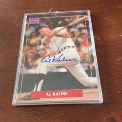 Al Kaline signed baseball card