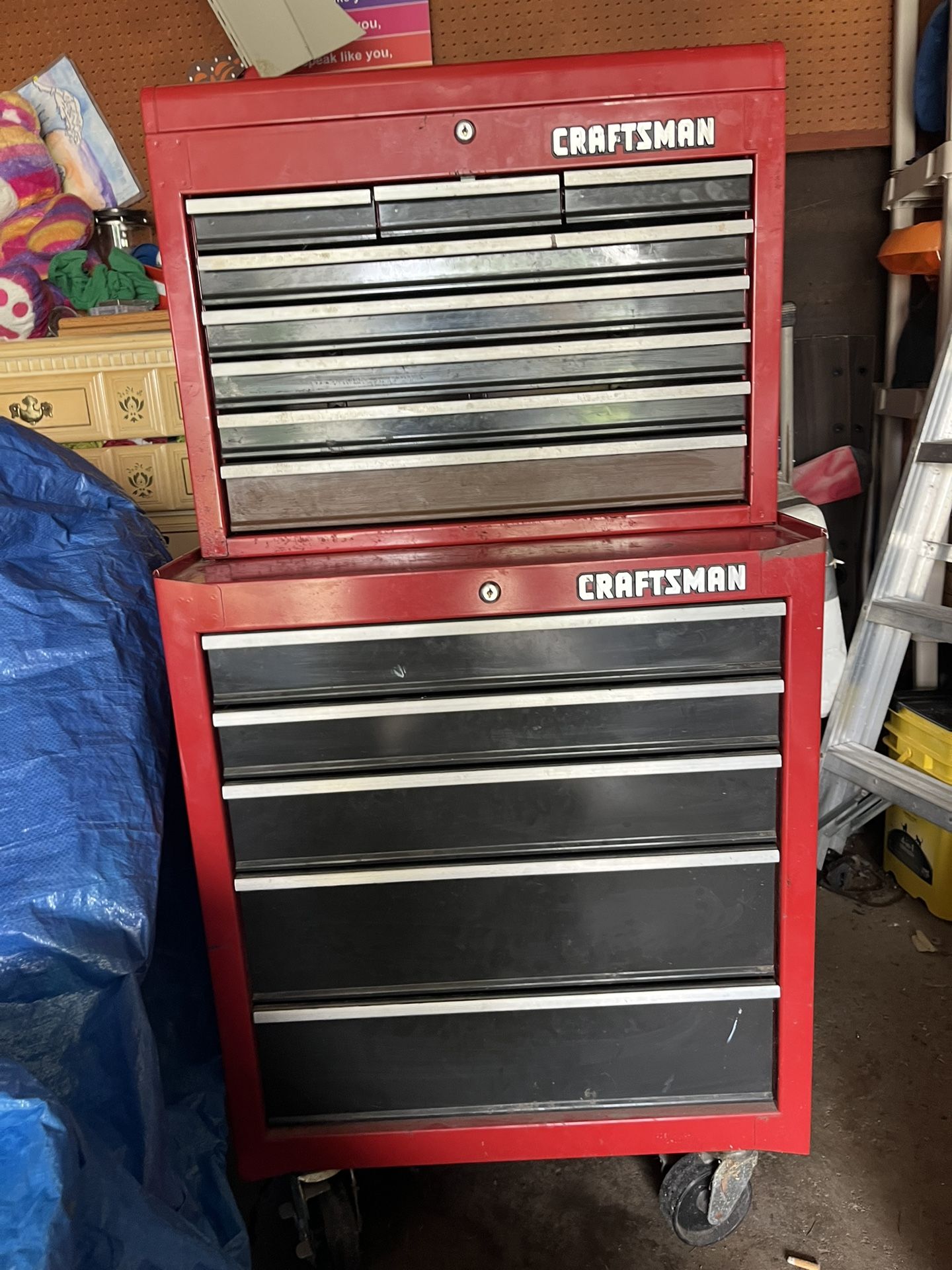 Pre’90’s Craftsman Rolling 13 Drawer Top/bottom