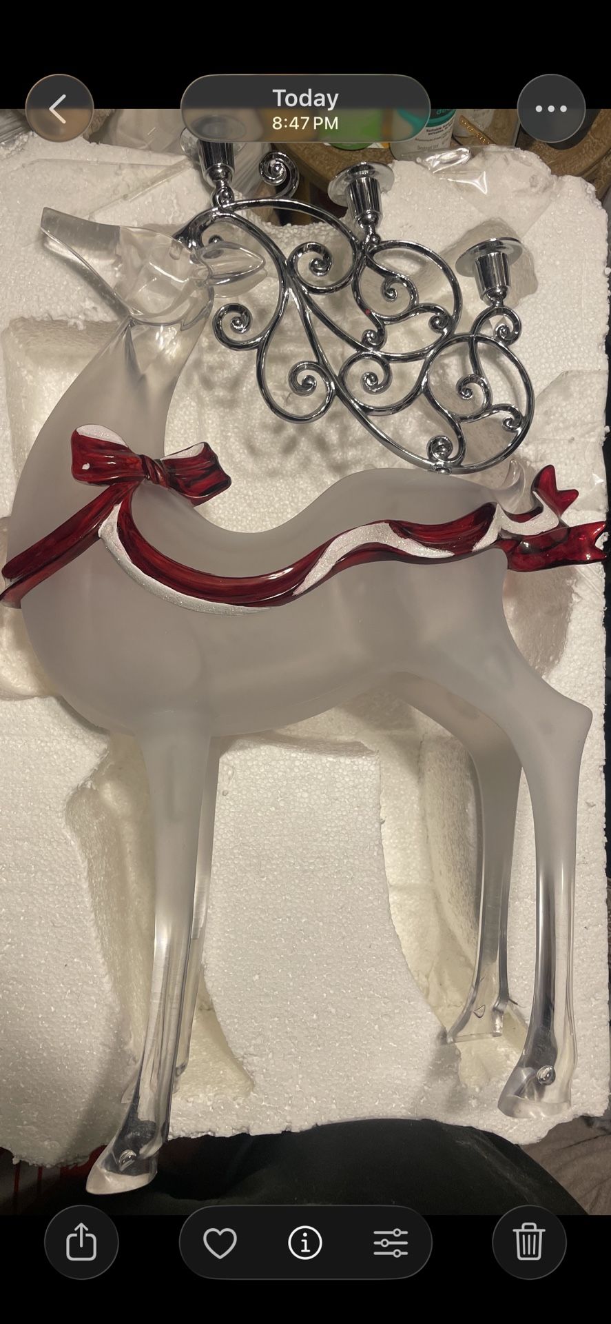 Christmas Deer Candle Holder