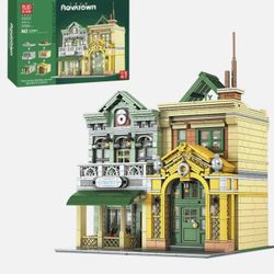 MOULDKING 16023 European French Restaurant Building Block Street View MOC puzzle Toy