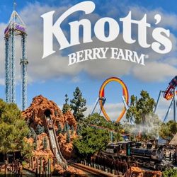 3 Knott's General Adult Admission Tickets